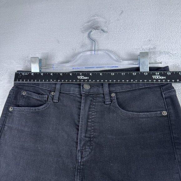 Gap True Skinny Jeans High Rise Womens Size 29/8S Dark Wash Denim Stretch Black - Picture 7 of 12